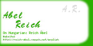 abel reich business card